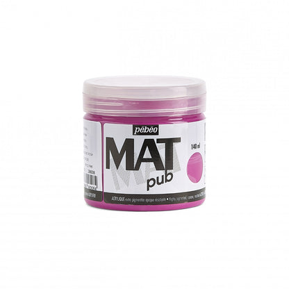Pebeo Mat Pub Acrylverf 140 ml - Tyrisch Roze