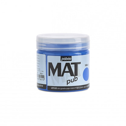 Pebeo Mat Pub Acrylverf 140 ml - Kobaltblauw