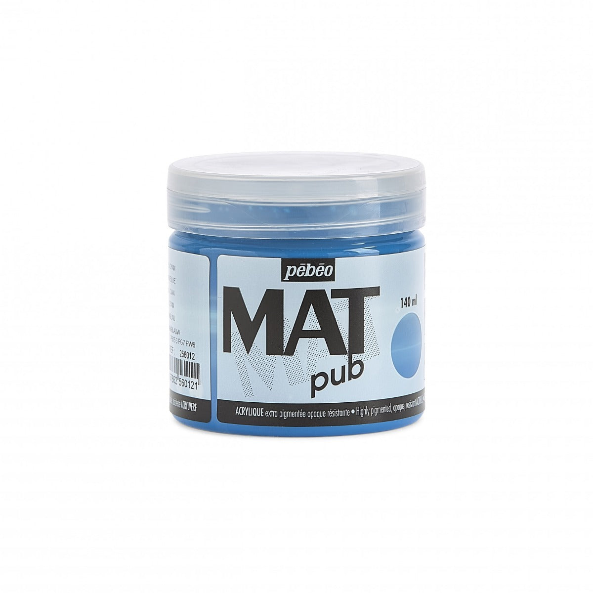 Pebeo Mat Pub Acrylverf 140 ml - Cyaan