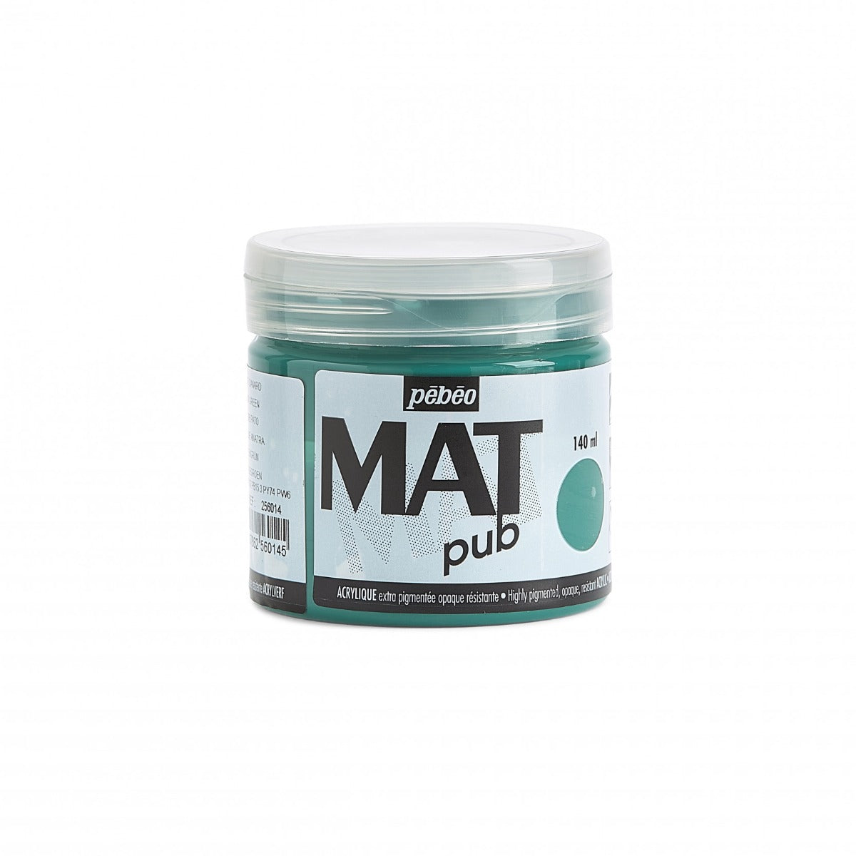 Pebeo Mat Pub Acrylverf 140 ml - Blauwgroen