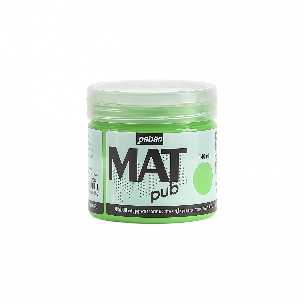 Pebeo Mat Pub Acrylverf 140 ml - Helder Groen