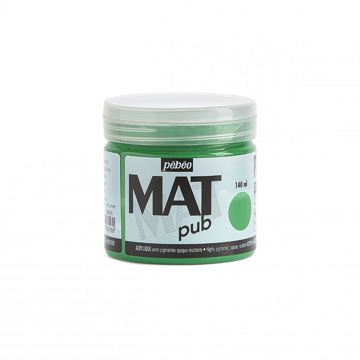 Pebeo Mat Pub Acrylverf 140 ml - Permanent Groen