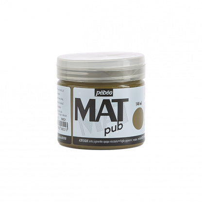 Pebeo Mat Pub Acrylverf 140 ml - Naturel Omber