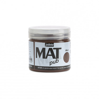 Pebeo Mat Pub Acrylverf 140 ml - Omber Gebrand