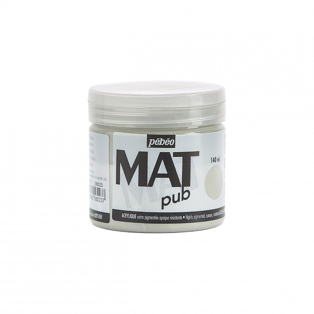 Pebeo Mat Pub Acrylverf 140 ml - Warm Grijs