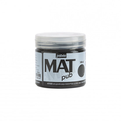 Pebeo Mat Pub Acrylverf 140 ml - Ivoorzwart