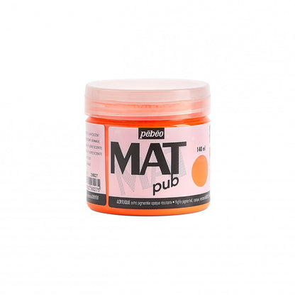 Pebeo Mat Pub Acrylverf 140 ml - Fluo Oranje