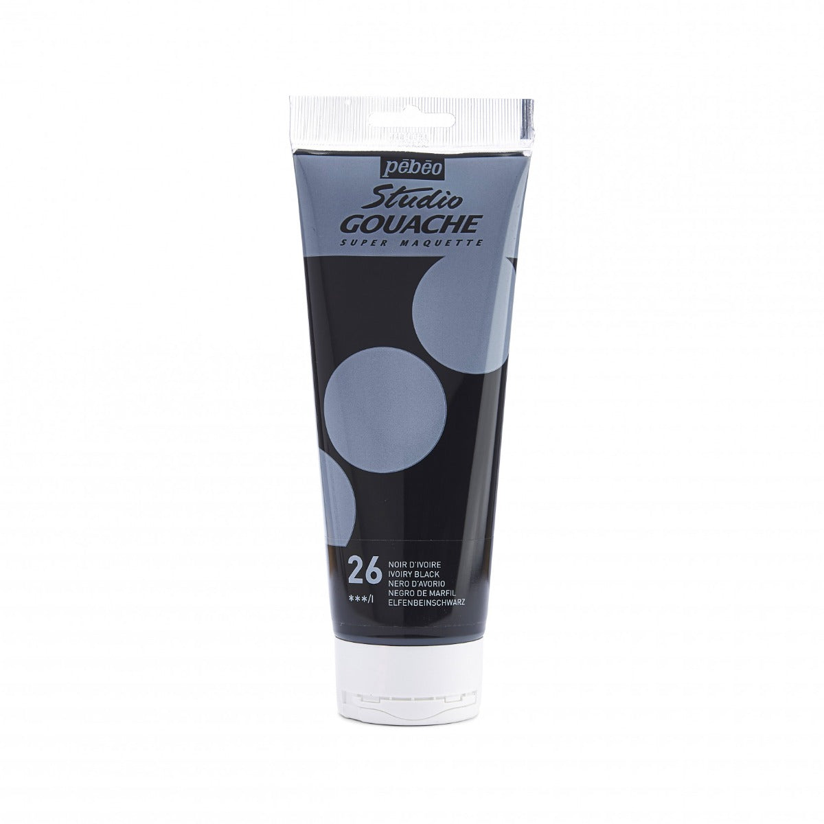 Pebeo Studio Gouache 220 ml - Ivory Black