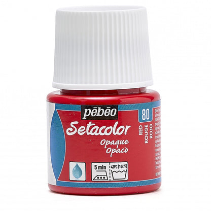 Pebeo Setacolor Opaque Textielverf 45 ml - 80 - Rood