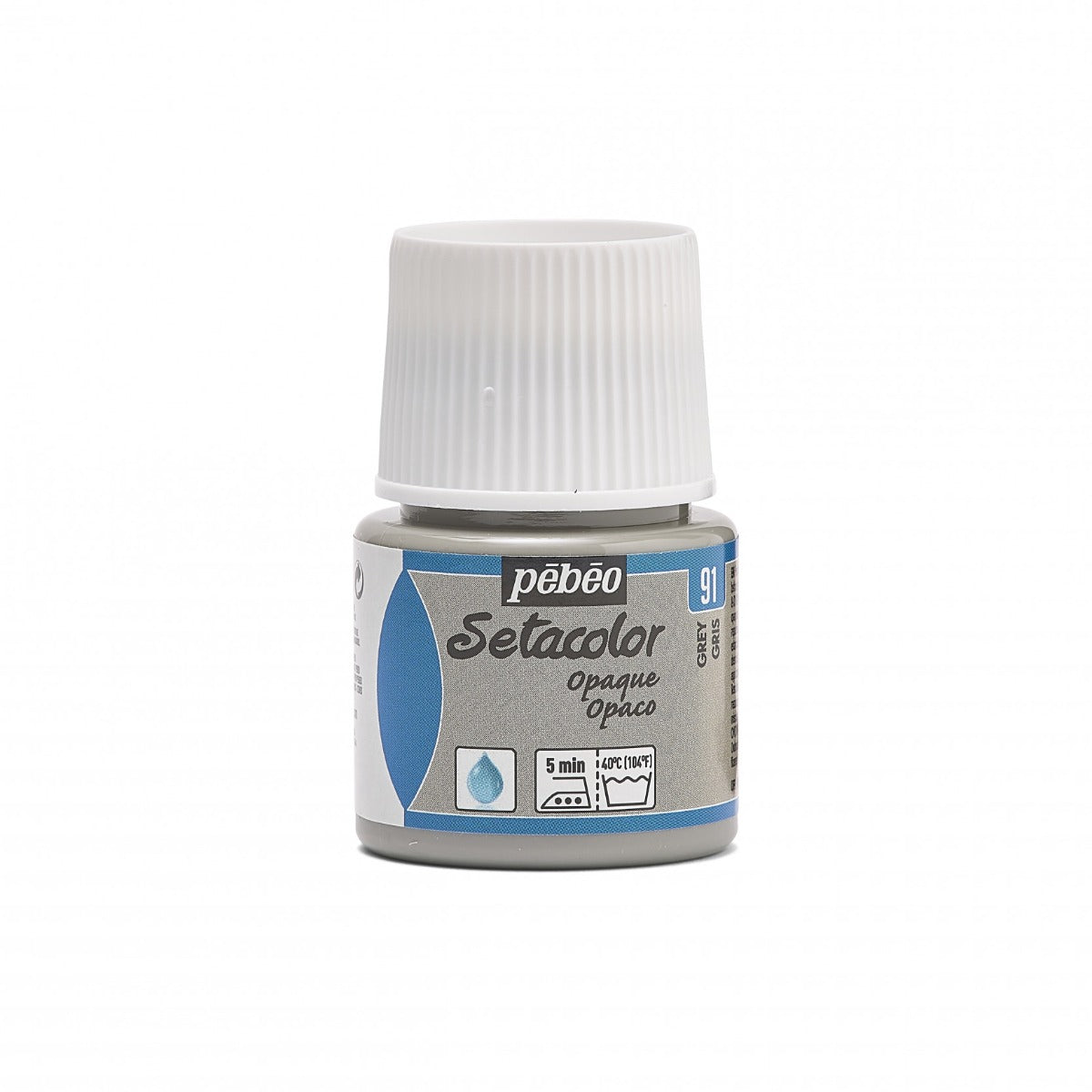Pebeo Setacolor Opaque Textielverf 45 ml - 91 - Grijs