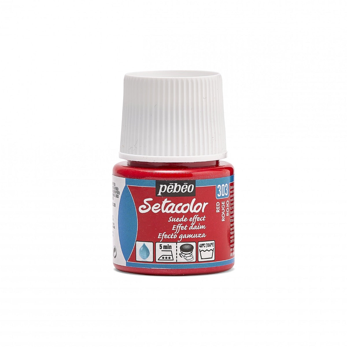 Pebeo Setacolor Opaque Suede Textielverf 45 ml - Rood