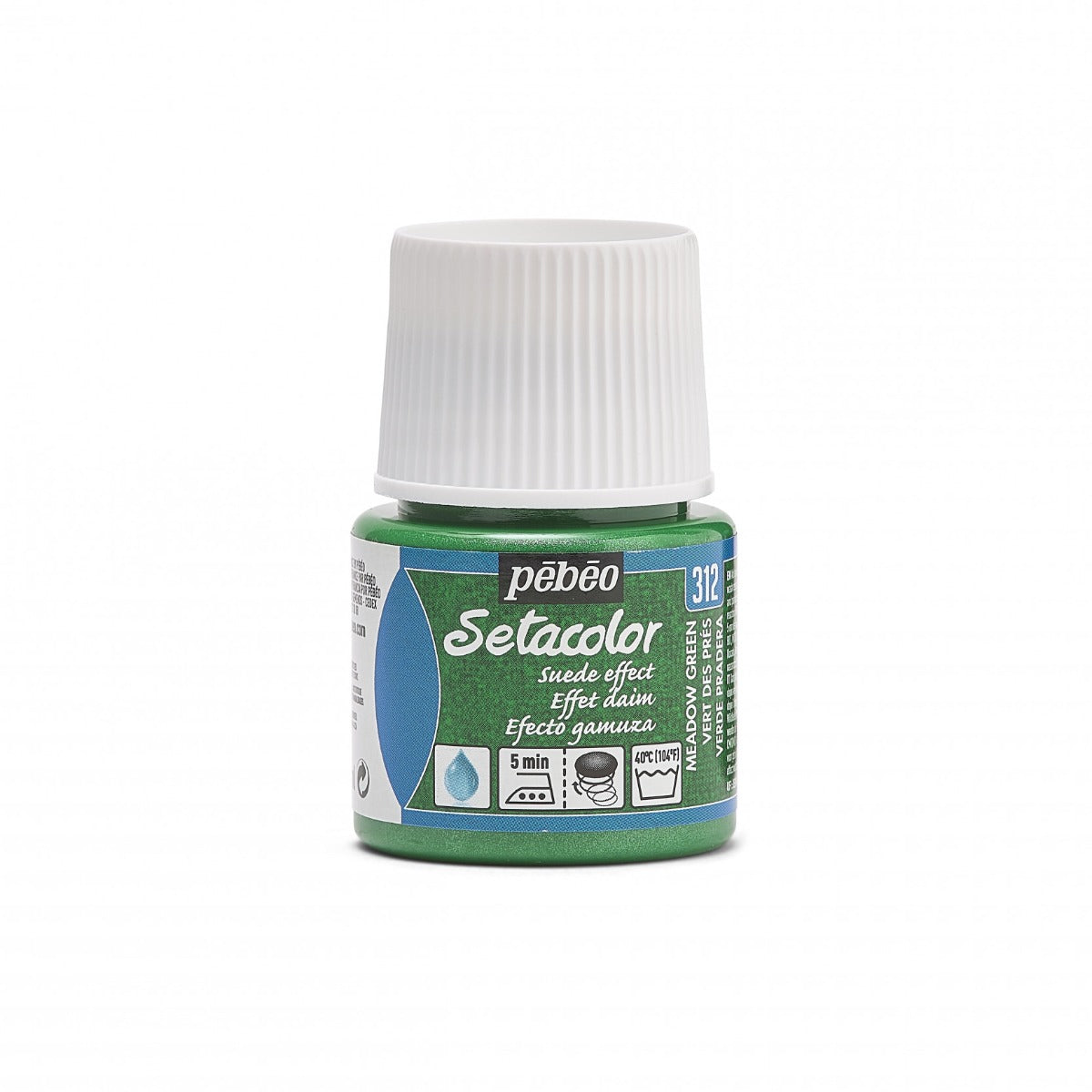 Pebeo Setacolor Opaque Suede Textielverf 45 ml - Weidegroen