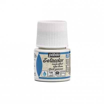 Pebeo Setacolor Opaque Suede Textielverf 45 ml - Antiek Wit