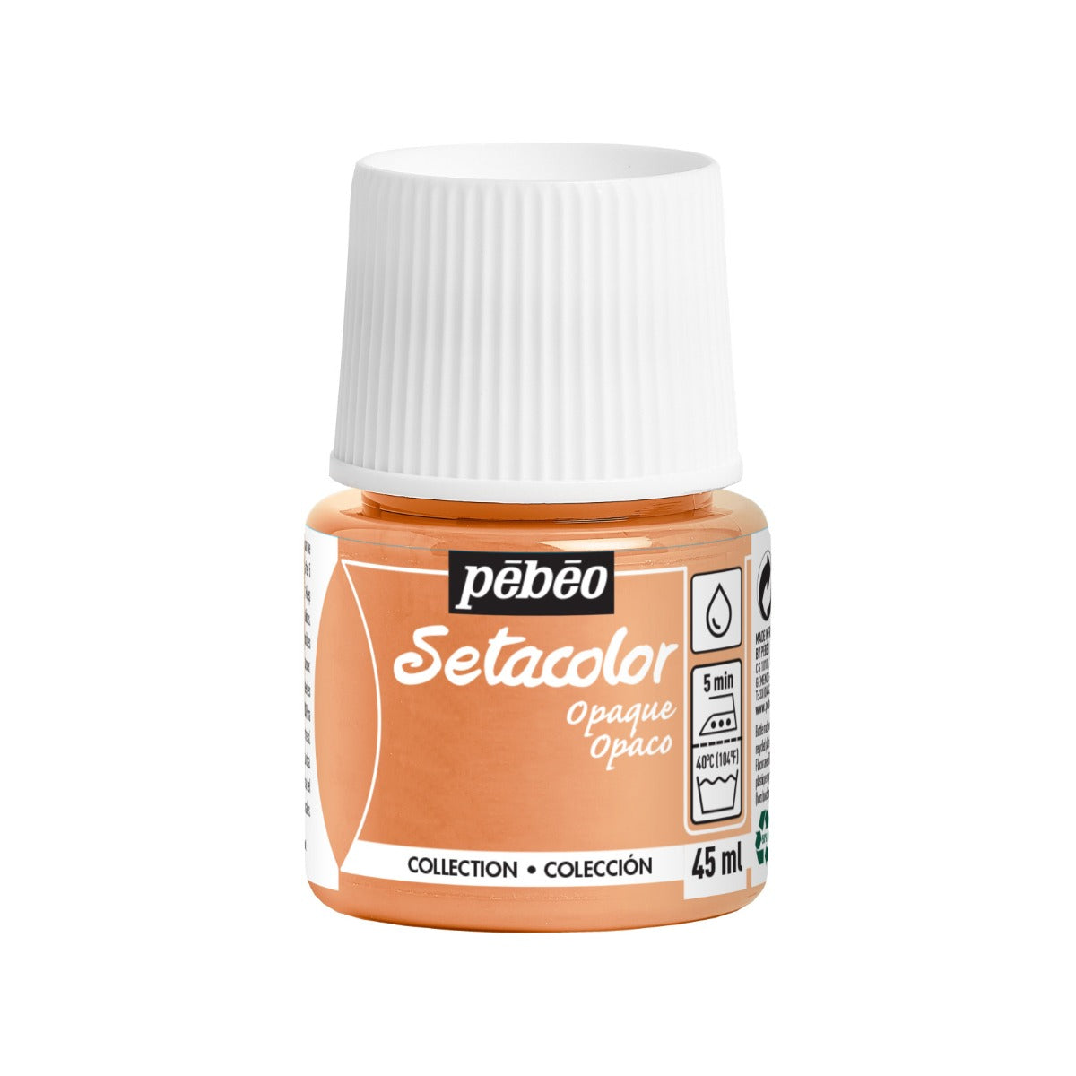 Pebeo Setacolor Opaque Textielverf 45 ml - 507 - Perzikoranje