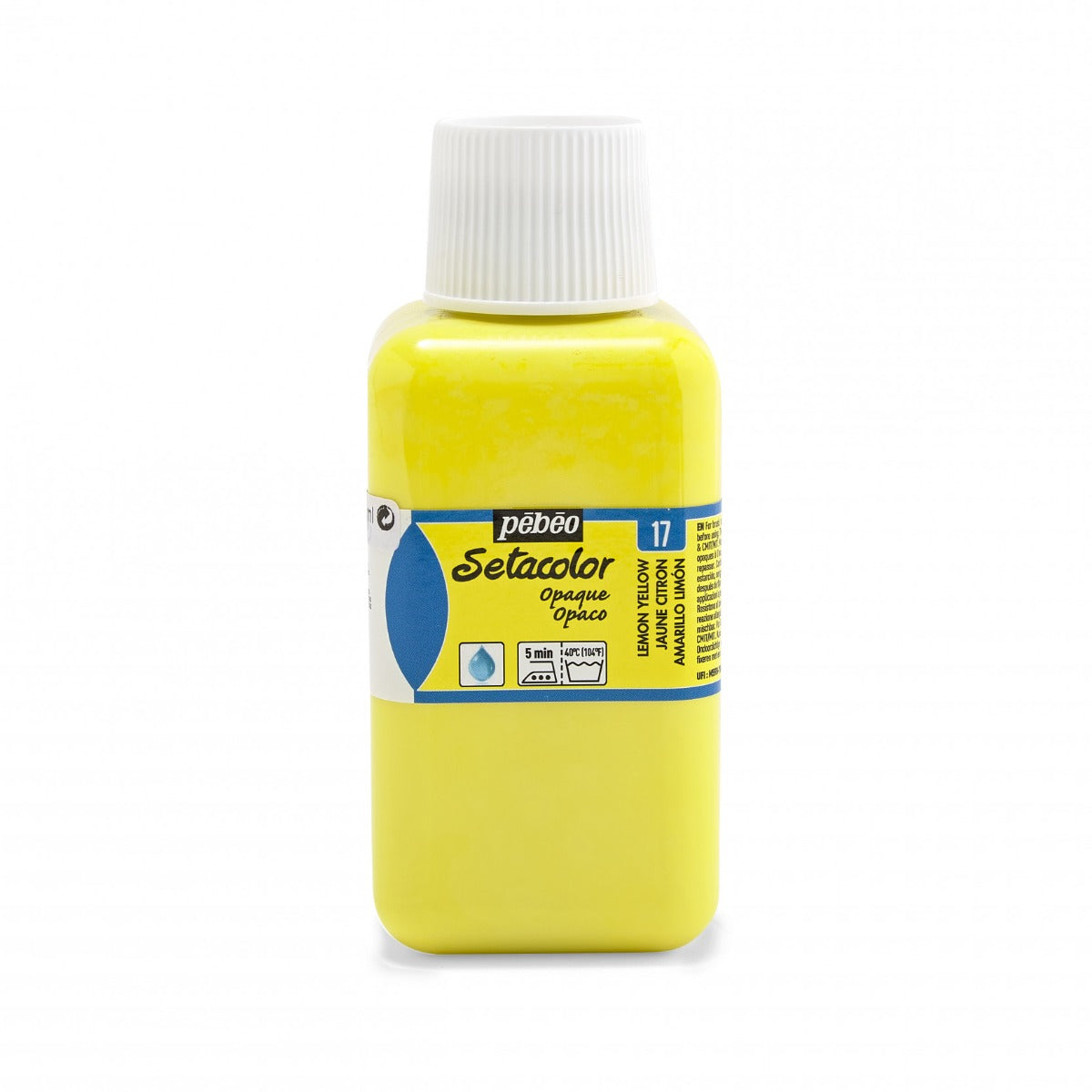 Pebeo Setacolor Opaque Textielverf 250 ml - 17 - Citroengeel