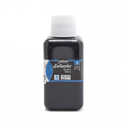 Pebeo Setacolor Opaque Textielverf 250 ml - 19 - Zwart