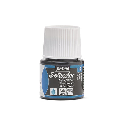 Pebeo Setacolor Light Fabric Textielverf 45 ml - 19 - Zwart