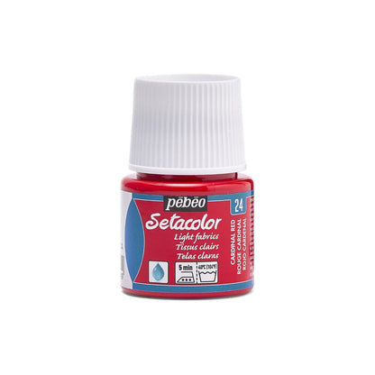 Pebeo Setacolor Light Fabric Textielverf 45 ml - 24 - Kardinaalrood