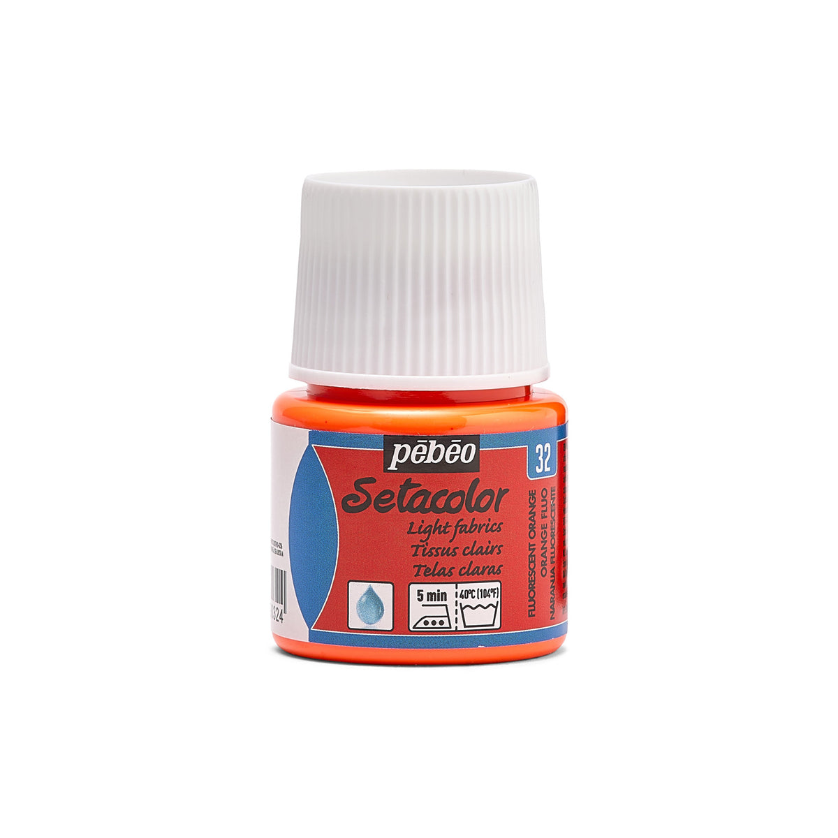 Pebeo Setacolor Light Fabric Textielverf 45 ml - 32 - Fluo Oranje