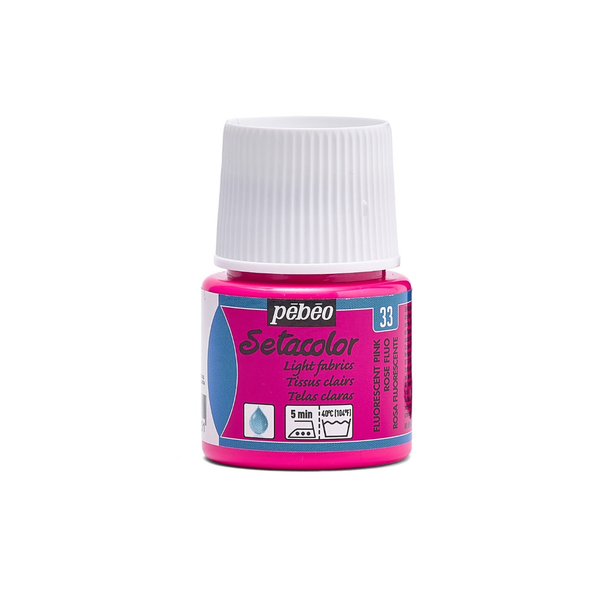 Pebeo Setacolor Light Fabric Textielverf 45 ml - 33 - Fluo Roze