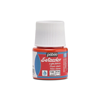 Pebeo Setacolor Light Fabric Textielverf 45 ml - 101 - Levendig Oranje