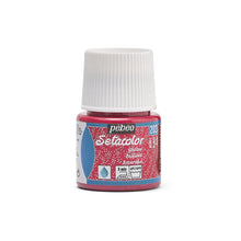 Pebeo Setacolor Glitter Textielverf 45 ml - Robijnrode
