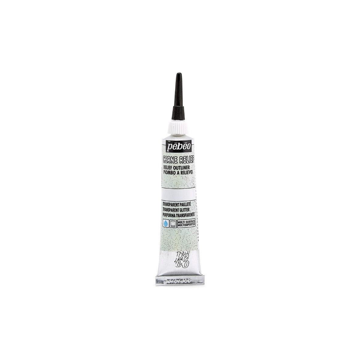 Pebeo Cerne Relief Omlijning 20 ml - Transparant Glinsters