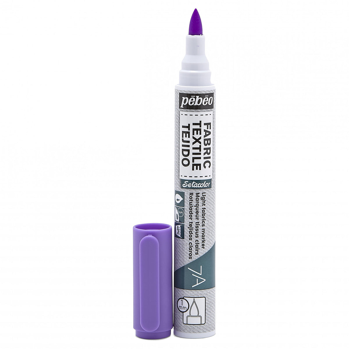 Pebeo Setacolor Light Fabric Marker 7A - 16 - Fluo Violet