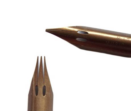William Mitchell 3 Line Decorative Music Nib - 3 Pack