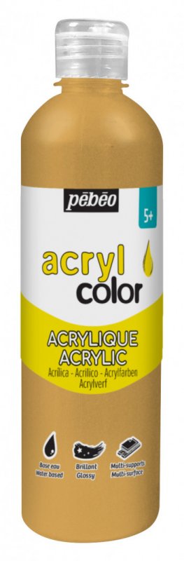Pebeo Acrylcolor Vloeibare Acrylverf 500 ml - Gold
