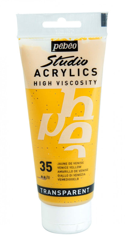 Pebeo Studio Acrylverf 100 ml - 35 - Venetiaans geel