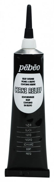 Pebeo Cerne Relief Omlijning 37 ml - Zwart