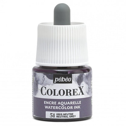 Pebeo Colorex Aquarelinkt 45 ml - 51 - Neutraal Grijs