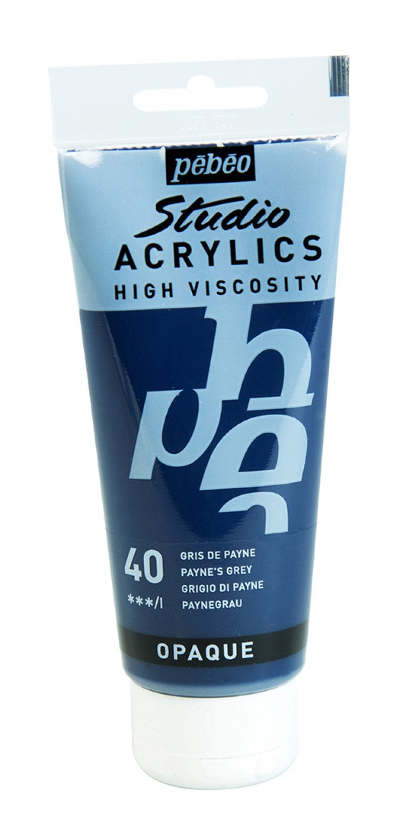 Pebeo Studio Acrylverf 100 ml - 40 - Payne grijs