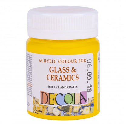 Decola Glass & Ceramics Acrylverf 50 ml - Yellow Light