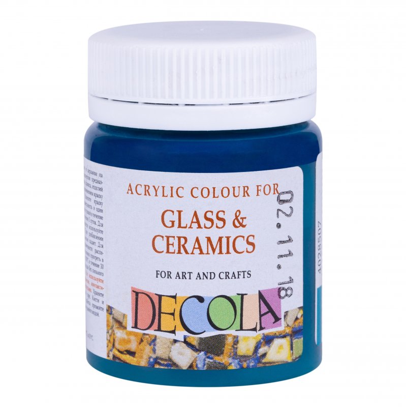 Decola Glass & Ceramics Acrylverf 50 ml - Turquoise Blue
