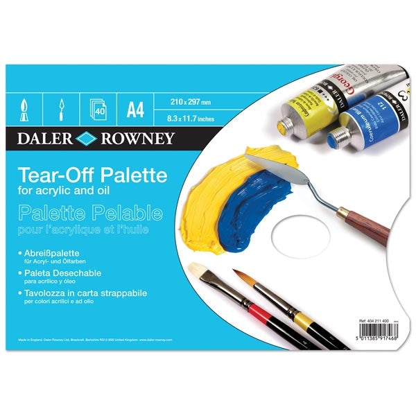 Daler-Rowney Scheurpalet - Olie/Acryl A4 - 40 vel