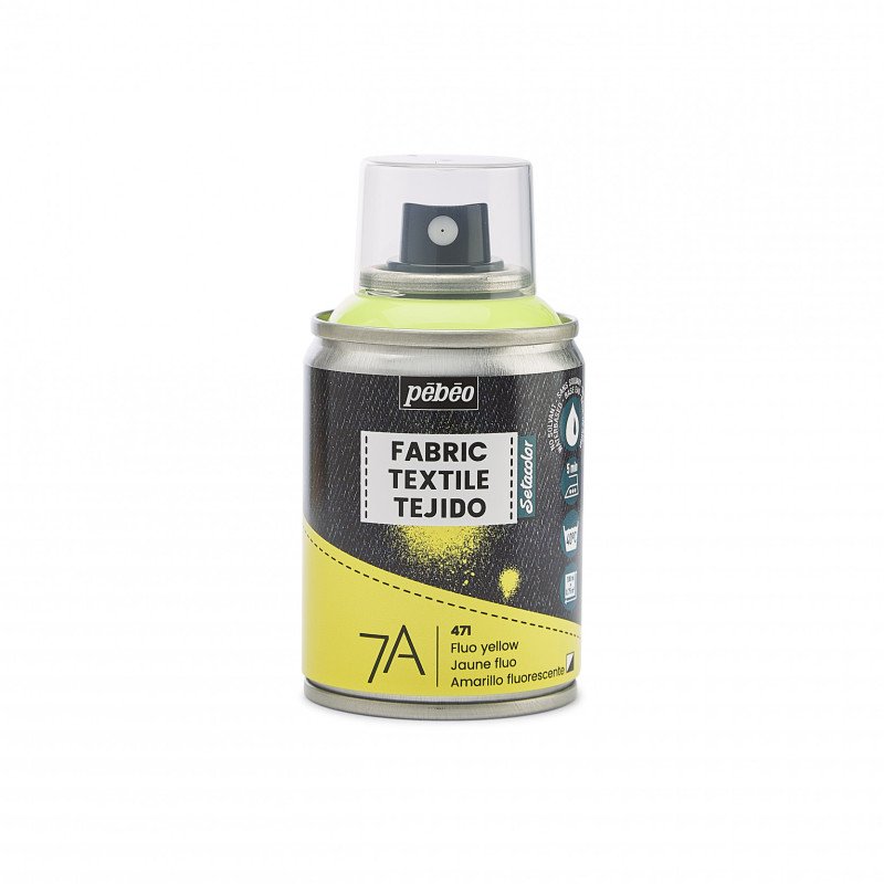 Pebeo 7A Textielspray 100 ml - Fluo Geel