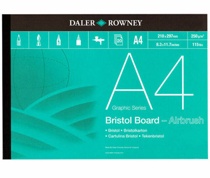 Daler-Rowney Bristol Board Pad - A4 - 20 vel