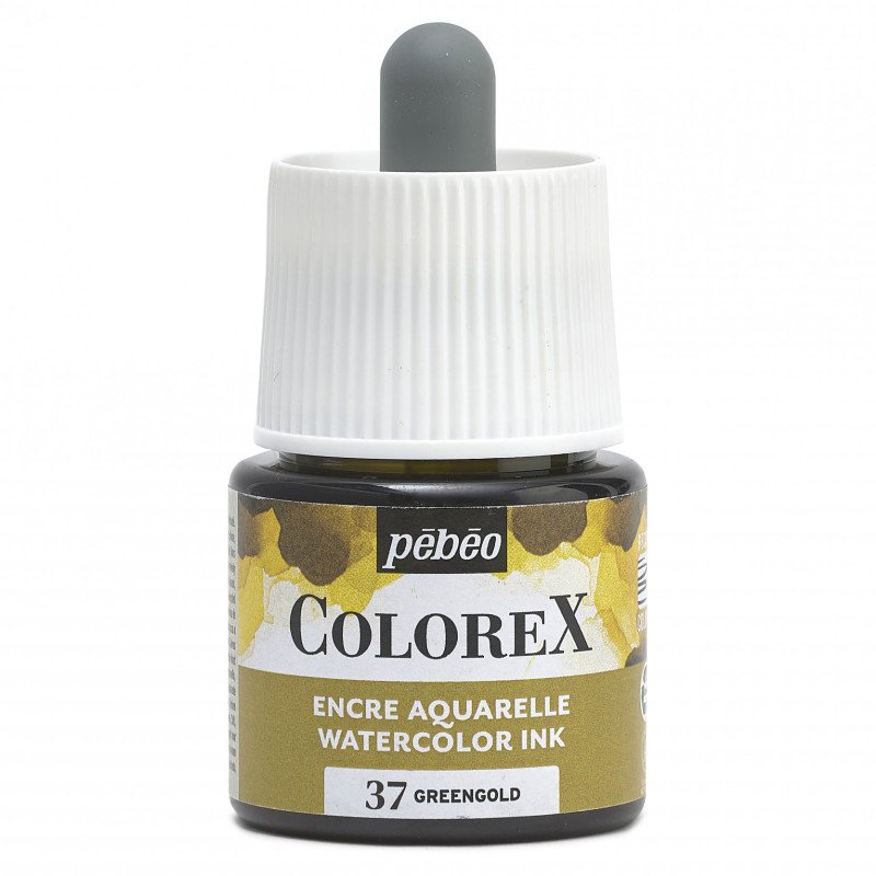 Pebeo Colorex Aquarelinkt 45 ml - 37 - Groen Goud