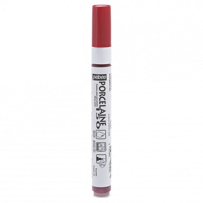Pebeo Porcelaine 150 Marker Fine Tip 0.7 mm - Scarlet Red
