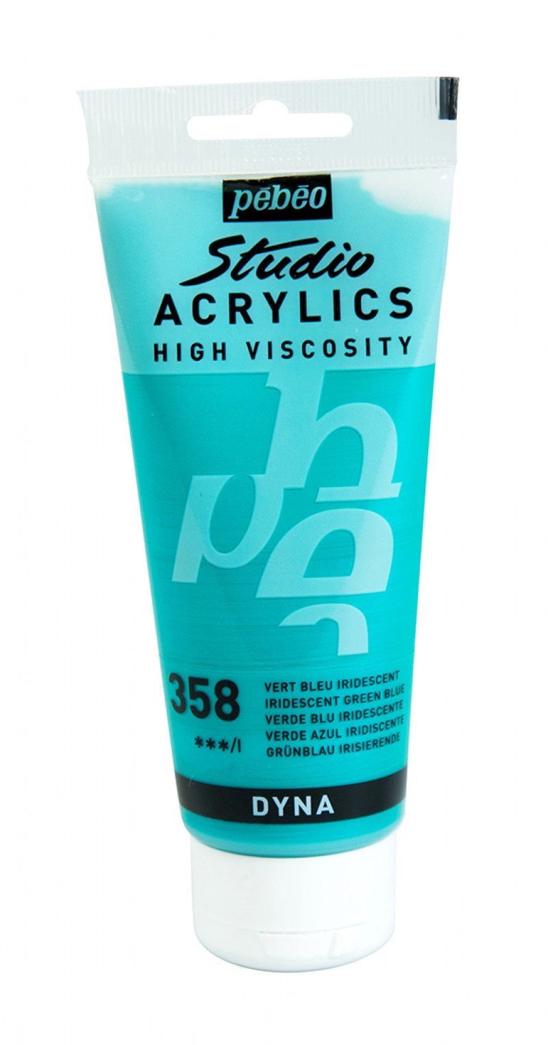 Pebeo Studio Acrylverf 100 ml - 358 - blauw iriserend