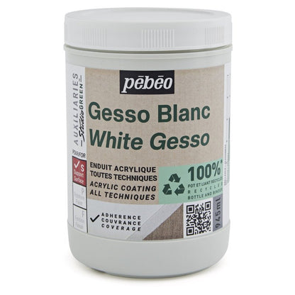Pebeo Studio Green Gesso - Wit - 945 ml