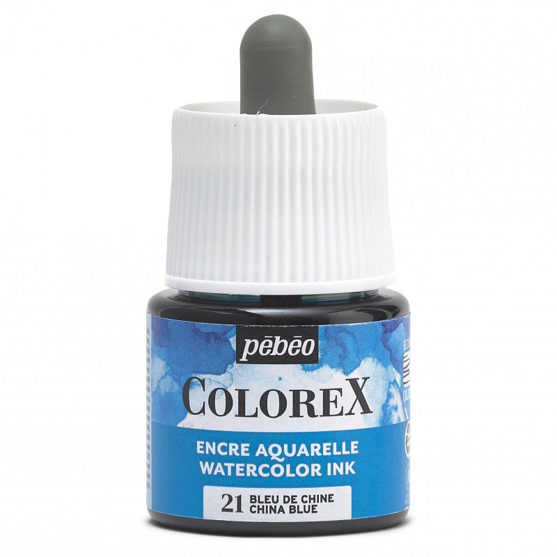 Pebeo Colorex Aquarelinkt 45 ml - 21 - Chinees Blauw