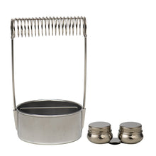 Meeden Schilderaccessoires voor Penselen en Medium - Metalen borstelhouder + dubbele dipper