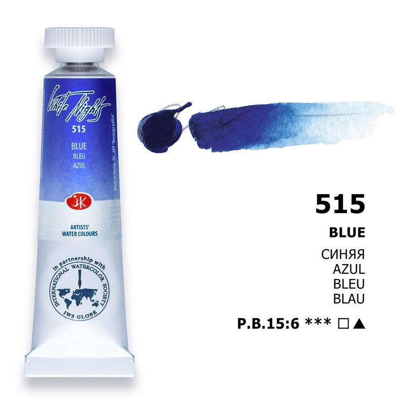White Nights Watercolour Tube 10 ml - Blue