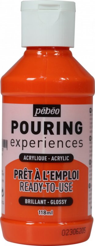 Pebeo Pouring Experiences Glanzend Acryl 118 ml - Oranje