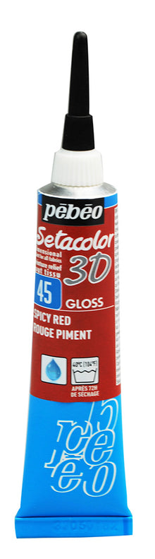 Pebeo Setacolor 3D Liner Glanzend 20 ml - Rode Peper