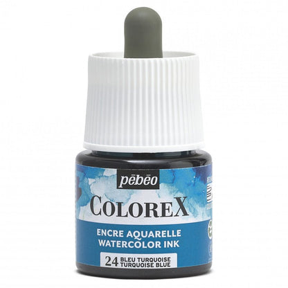 Pebeo Colorex Aquarelinkt 45 ml - 24 - Turkoois Blauw