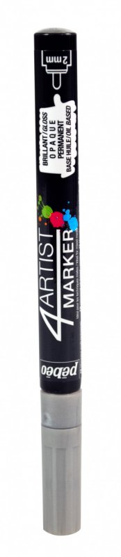 Pebeo 4Artist Oil Marker 2 mm - Zilver